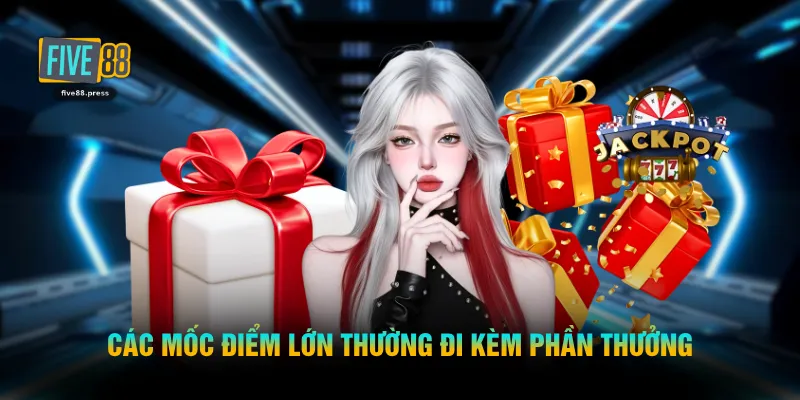 Các mốc điểm lớn thường đi kèm phần thưởng